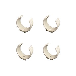 Kit 4 Abraçadeira Impacto P/ Cano 25mm 3/4'' Branca Estrela