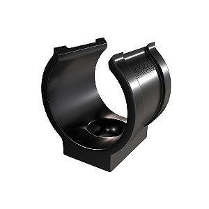 Abraçadeira De Impacto P/ Cano Tubo 20mm 1/2'' Preta Estrela