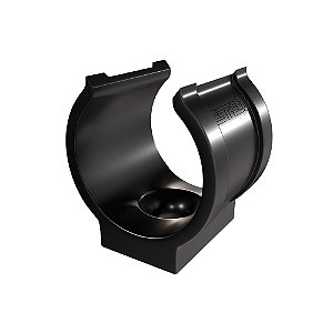 Abraçadeira De Impacto P/ Cano Tubo 25mm 3/4'' Preta Estrela