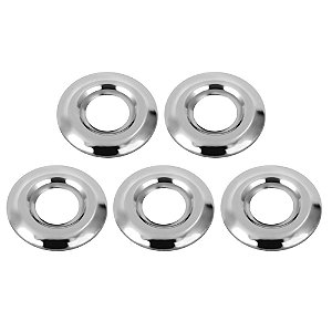 Kit 5 Canopla Tampa Acabamento Torneira Inox Cromado 3/4''