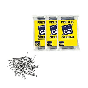 Prego Polido Com Cabeça 10x10 1,5mm x 23mm 150g Gerdau