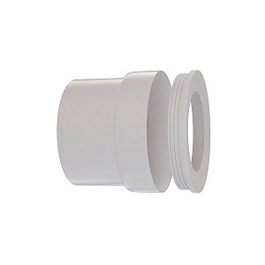 Adaptador Saída Vaso Horizontal C/ Anel 100mm Branco Estrela