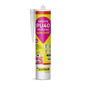 Adesivo Selante Cola PU40 Multiuso Preto 360g Quartzolit