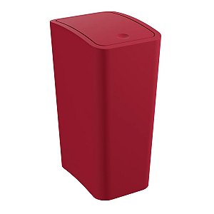 Lixeira C/ Tampa Click Vermelha 8L P/ Banheiro Cozinha Astra