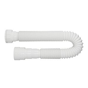 Sifão Click Longo Universal Flexível Instala Fácil Branco