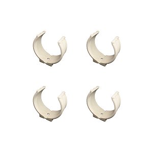 Kit 4 Abraçadeira Impacto Cano Tubo 50 mm 2'' Branco Estrela