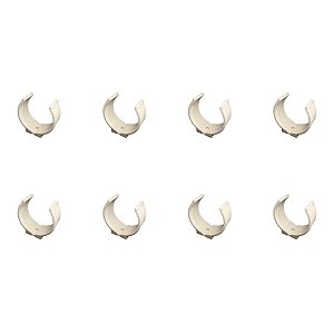 Kit 8 Abraçadeira Impacto Cano Tubo 50 mm 2'' Branco Estrela