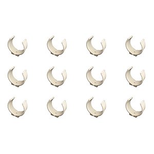 Kit 12 Abraçadeira Impacto P/ Cano 50mm 2'' Branca Estrela