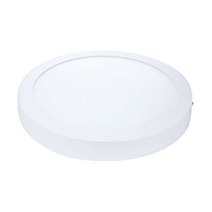 Painel Plafon LED Sobrepor Redondo Luz Neutra 4000K 12W 17cm