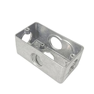 Condulete Multiplo Dailet Tipo X Sem Tampa 3/4" Alumínio