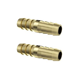 Kit 2 Conexão Emenda Para Gás Multiuso TM 3/8" Em Latão Imar