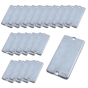 Kit 20 Tampa Cega Espelho P/ Condulete 3/4'' Alumínio Imar