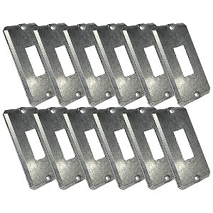 Kit 12 Tampa Espelho Condulete 1 Posto 1Tomada 3/4' Alumínio