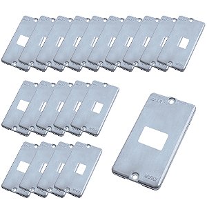 Kit 20 Tampa Condulete 1 Posto 1 Tomada RJ45 3/4' Alumínio
