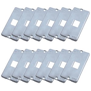 Kit 12 Tampa Condulete 1 Posto 1 Tomada RJ45 3/4' Alumínio
