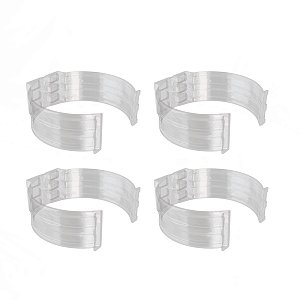 Kit 4 Abraçadeira Impacto P/ Cano 20mm 1/2'' Incolor Estrela