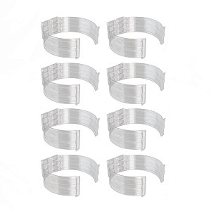 Kit 8 Abraçadeira Impacto P/ Cano 20mm 1/2'' Incolor Estrela