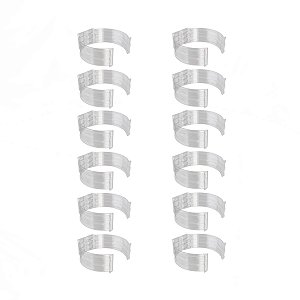 Kit 12 Abraçadeira Impacto Cano 20mm 1/2'' Incolor Estrela