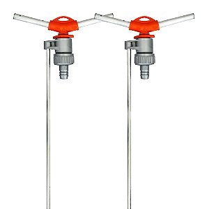 Kit 2 Irrigador Giratório 2 Hastes Alumínio 6 Jatos 3/4''