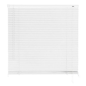 Persiana Cortina Horizontal Branca PVC 25mm 100x130cm Atlas