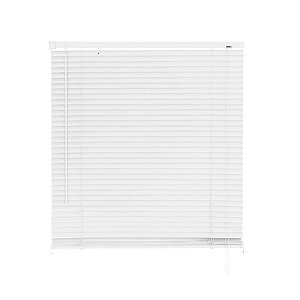 Persiana Cortina Horizontal Branca PVC 25mm 120x130cm Atlas