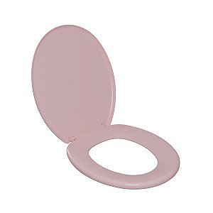 Assento Vaso Sanitário Universal Oval Soft Rosa Claro Astra