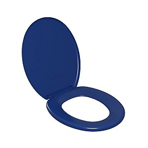Assento Vaso Sanitário Universal Oval Soft Azul Astra