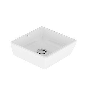 Cuba Pia Apoio Louça Capri Quadrada 35cm Branca Japi