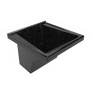 Tanque Mármore Sintético Compacto Preto 23L 45x47,5cm Rorato
