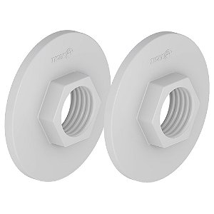 Kit 2 Flange Roscável Com Sextavado Sem Furo PVC 2'' Tigre