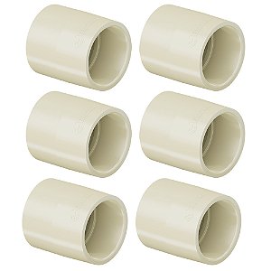 Kit 6 Luva P/ Água Quente Aquatherm CPVC 22mm Tigre