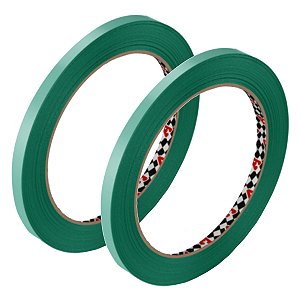 Kit 2 Fita Crepe Filete Automotiva Verde 06mm x 50m Adere