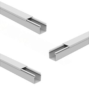 Kit 6mts Canaleta Fechada Painel Elétrico Fio 30x30 Branca