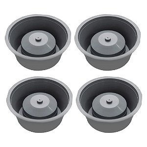 Kit 4 Adaptador P/ Porta Grelhas Evita Mau Cheiro 10cm Astra