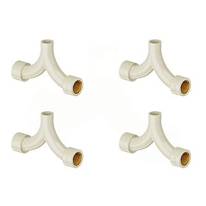 Kit 4 Tê Misturador Transição Aquatherm 22mm X 3/4'' Tigre