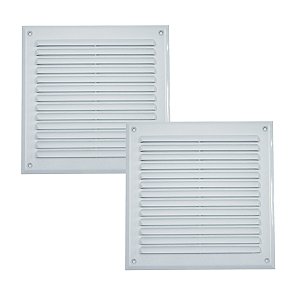 Kit 2 Grade Grelha Ventilação Tela Anti Inseto 22x22cm Astra