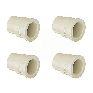 Kit 4 Luva Transição Soldável Aquatherm CPVC 22x25mm Tigre
