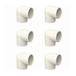 Kit 6 Joelho Cotovelo 90º Conexão Aquatherm CPVC 22mm Tigre