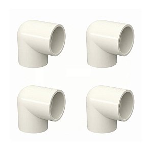 Kit 4 Joelho Cotovelo 90º Conexão Aquatherm CPVC 22mm Tigre