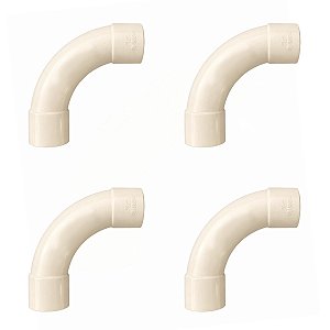 Kit 4 Curva Cotovelo 90º Conexão Aquatherm CPVC 22mm Tigre