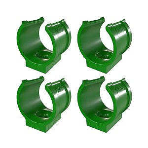 Kit 4 Abraçadeira Impacto P/ Cano Tubo 25mm 3/4'' Verde