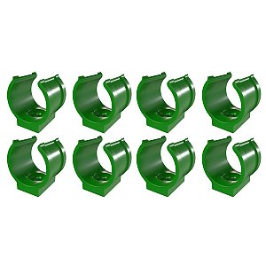 Kit 8 Abraçadeira Impacto P/ Cano Tubo 25mm 3/4'' Verde