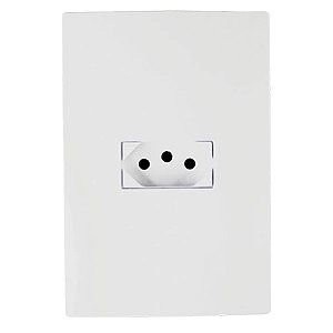 Conjunto Tomada Elétrica Branca 2P+T 10A 250V I9 Ilumi