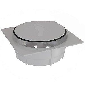 Ralo Click Inteligente Banheiro Quadrado 10cm Braco Estrela