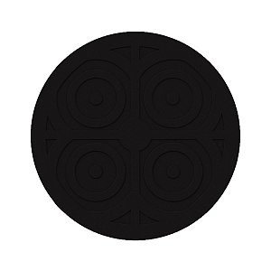Protetor Ralo Anti Inseto Redondo 150mm Preto PVC Estrela