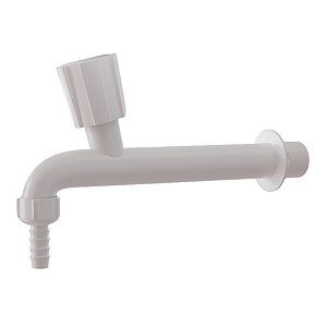 Torneira Pia Longa C/ Bico 1/2'' x  3/4'' Branca Estrela