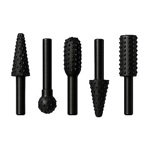 Kit Limas Rotativas Fresa P Madeira 1/4" 5 Peças Aço Bestfer