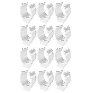 Kit 12 Abraçadeira Impacto P/ Cano Tubo 16mm 5/8'' Branca Estrela