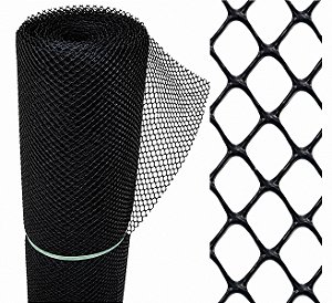 Tela Pvc Viveiro Preto 1 X 7metros