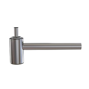 Sifão Copo Tubo Pia Lavatório 7/8'' 30cm Cromado Inox